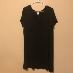 mossimo black front cut out dress